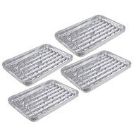 Kmise Large Disposable Aluminum Foil Barbecue Grill Plate for Home Picnic and BBQ 4 Pcs
