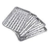 Kmise Large Disposable Aluminum Foil Barbecue Grill Plate for Home Picnic and BBQ 4 Pcs N7