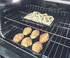 Oven Crisper Trays &ndash; Set of 2 Non-stick Mesh Crisper Trays &ndash; Perfectly Crisp Fries, Chicken Tenders, Tater Tots... N2