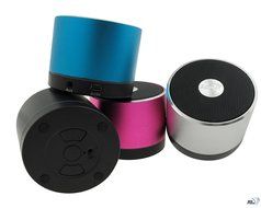Mini Bluetooth Speaker for Iphone, Ipad, Android, Samsung, Ipod, Kindle with Rechargeable Battery - Black N6