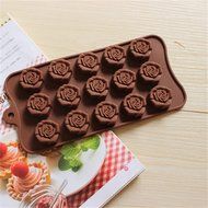 Hestio Rose Shaped Silicone DIY Cholocate Baking Mould N3