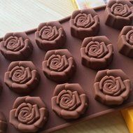 Hestio Rose Shaped Silicone DIY Cholocate Baking Mould N4