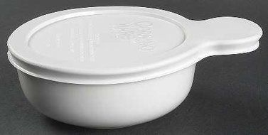 Corning French White Grab-It with Plastic Lid, Fine China Dinnerware
