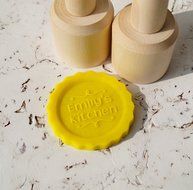 Personalized embossing cookie stamp, embossing rolling pin alternative, cookie decorating stamp, wooden kitchen... N3
