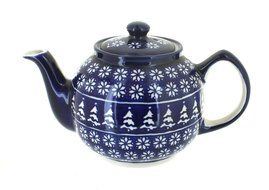 Polish Pottery Winter Nights Teapot