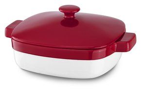 KitchenAid KBLR28CRER Streamline Ceramic 2.8-Quart Casserole Bakeware - Empire Red