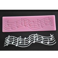 FOUR-C Silicone Lace Mat Cake Decor Pad Music Decoration Mat Color Pink