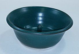 Aunt Chris' Pottery - Hand Made Clay - Individual Apple - Baking and Serving Dish - With Molden-In - Fast Baking... N2