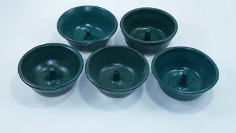 Aunt Chris' Pottery - Hand Made Clay - Individual Apple - Baking and Serving Dish - With Molden-In - Fast Baking... N3