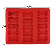 Puppy Paw &amp; Bone Silicone Baking Pan Mold Ice Tray Dog Treat Cookie Non Stick