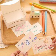Bargain World 100pcs White Vintage DIY Bookmark Cardboard Tags Message Card Wedding Party Gift Tags