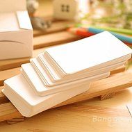 Bargain World 100pcs White Vintage DIY Bookmark Cardboard Tags Message Card Wedding Party Gift Tags N3