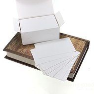 Bargain World 100pcs White Vintage DIY Bookmark Cardboard Tags Message Card Wedding Party Gift Tags N5