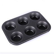 MISS MINI 1Pc Black 6 Even Cake Pan Mold DIY Chocolate Baking Mould Tools Kitchen Accessories Supplies N3