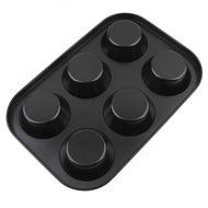 MISS MINI 1Pc Black 6 Even Cake Pan Mold DIY Chocolate Baking Mould Tools Kitchen Accessories Supplies N4