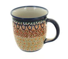 Polish Pottery Fall Moon Coffee Mug