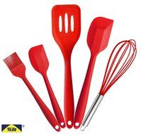 Silicone Kitchen Baking Utensil Set,Spatula Spoon Mixing Basting Brush Egg Whisk,Silicone Anti-Bacterial Kitchen... N7