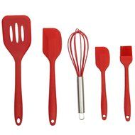 Silicone Kitchen Baking Utensil Set,Spatula Spoon Mixing Basting Brush Egg Whisk,Silicone Anti-Bacterial Kitchen... N8