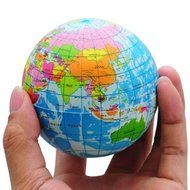 Funny World Map Globe Foam Stress Relief Bouncy Ball N2