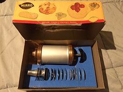 Vintage Mirro Cookie Press Set 358-am , Press, 12 Cookie Discs, 3 Tips, Copy of Cookie Recipes/ Directions