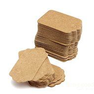 Pink Lizard 100pcs Sand Scallop Kraft Paper Label Party Wedding Gift Name Cards Hand Draw Name Card N4