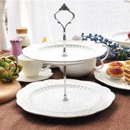 Chunlin 2/3 Tier Stainless Steel Stacked Party Wedding Birthday Cupcake and Dessert Display Tower (Silver 3 Layer) N13