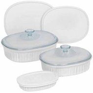 Corningware French White 8-Piece Oval Bakeware Set