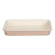 Patisse 03333 Ceramic Series Brownie Pan with double non-stick ceramic coating, 11&quot; x 7-1/8&quot;/28 x 18cm, White/...