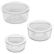 Pyrex 6 Piece No-Leak Food Storage Set, White N4