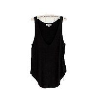 AIMTOPPY Fashion Woman Summer Lady Sleeveless V-Neck Candy Vest Loose Tank Tops T-shirt (free size, black)