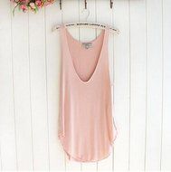 AIMTOPPY Fashion Woman Summer Lady Sleeveless V-Neck Candy Vest Loose Tank Tops T-shirt (free size, black) N4