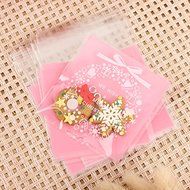 &quot;100PC Self Adhesive Christmas Cookie Bags Cellophane Candy Gift Pouch (Red)&quot; shopping N3