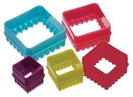 Five Piece Square Cookie Cutter Set