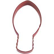 Lightbulb Red Poly Resin Coated Tin Cookie Cutter 4.25&quot;