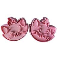 2pcs Marie Cat cookie cutter Fondant Cake sugarcraft crafts mold modelling tool