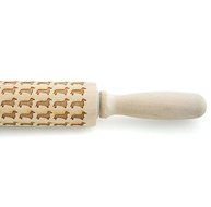 Dachshund Pattern Embossing Rolling Pin, Engraved Rolling Pn for Cookies, Animal Embossed Rolling Pin, Housewarming... N3