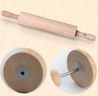 AS 16 Inch Wooden Rolling Pin Ball-bearing Mechanism N3