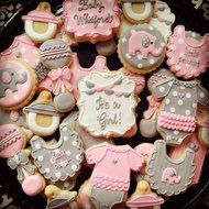 Yunko Baby Shower Theme Buggy Rocking Horse Bottle Cookie Cutter 9 Piece Set N3
