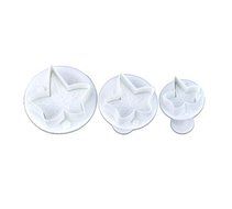 Maple Leaf Cupcake Decorations Plunger Cutter Set of 3 Piece Small Plastic Fondant Cake Mold Party Supplies N3