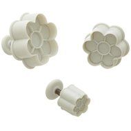 Ateco 6 Petal Plunger Cutter Set, Set of 3