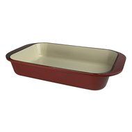 Artland La Maison Cast Iron Rectangular Baker, 5-Quart, Crimson