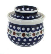 Polish Pottery Nature French Butter Dish