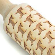 Chihuahua Embossing rolling pin for cookies, Engraved Housewarming gift Houseware , Wood Rolling Pin