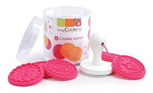 ScrapCooking 5152 Cookie Stamp Kit, Pink