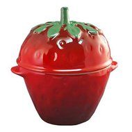 Le Creuset Stoneware Petite Strawberry Casserole, Red