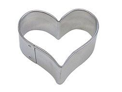 CybrTrayd R&amp;M Heart Tinplated Steel Cookie Cutter, 1.75-Inch, Silver, Bulk Lot of 12