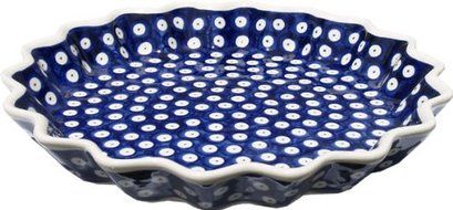 Polish Pottery Quiche Dish 10&quot;