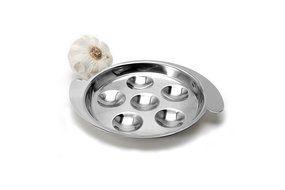 Stainless Steel 7 inch Escargot Dish with 6 Holes