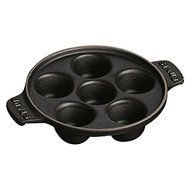 Staub Escargot Dish, Black Matte, 5.75&quot;