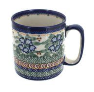 Polish Pottery Bluebell Coffee Mug